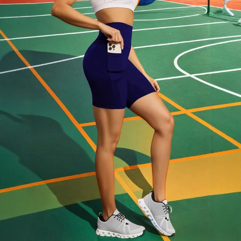 Short de Sport Poches Femme