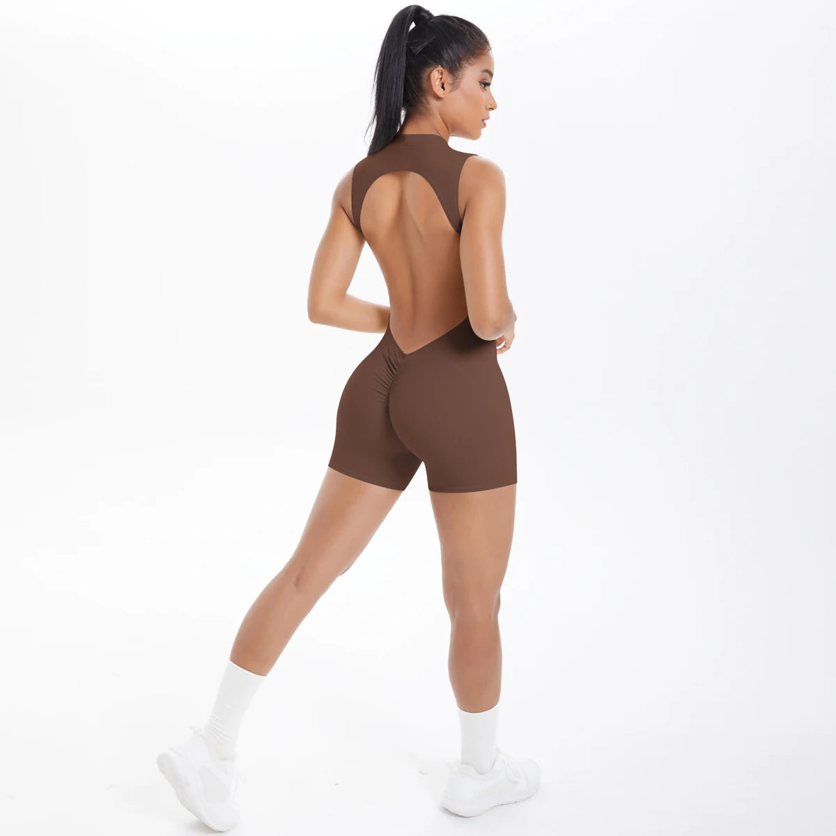 Combinaison Yoga Sans Manches Dos Nu Femme
