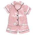 Pyjama Enfant Soie Glacée Imprimé Cartoon