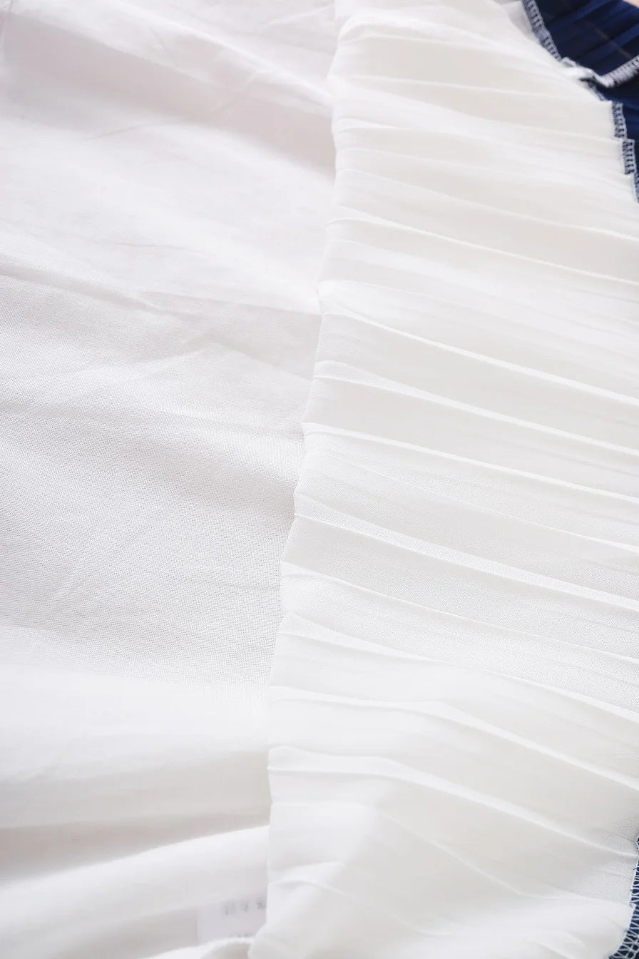 Robe Plissée en Mousseline pour Fille