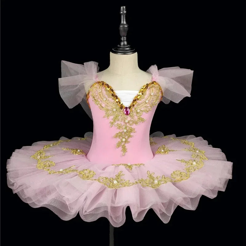 Robe Tutu de Danse Élégante pour Fille