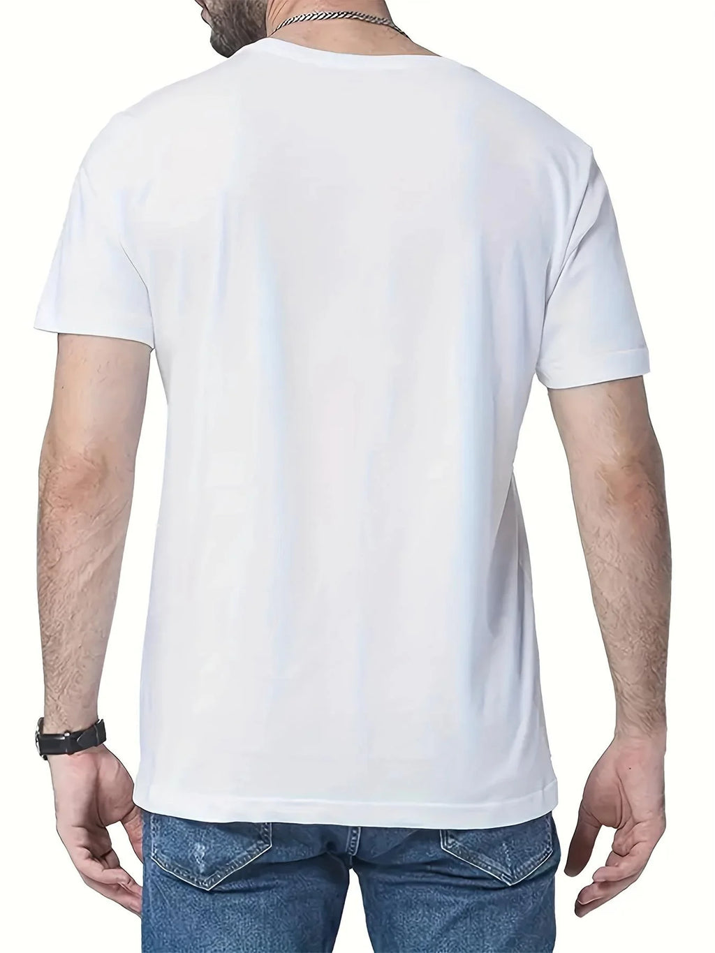 T-Shirt Homme Coton Imprimé Casual
