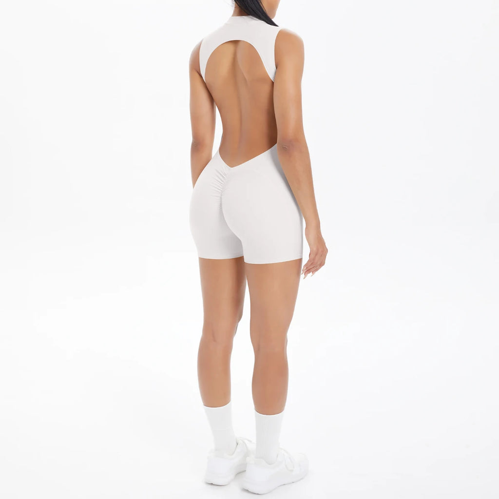 Combinaison Yoga Sans Manches Dos Nu Femme