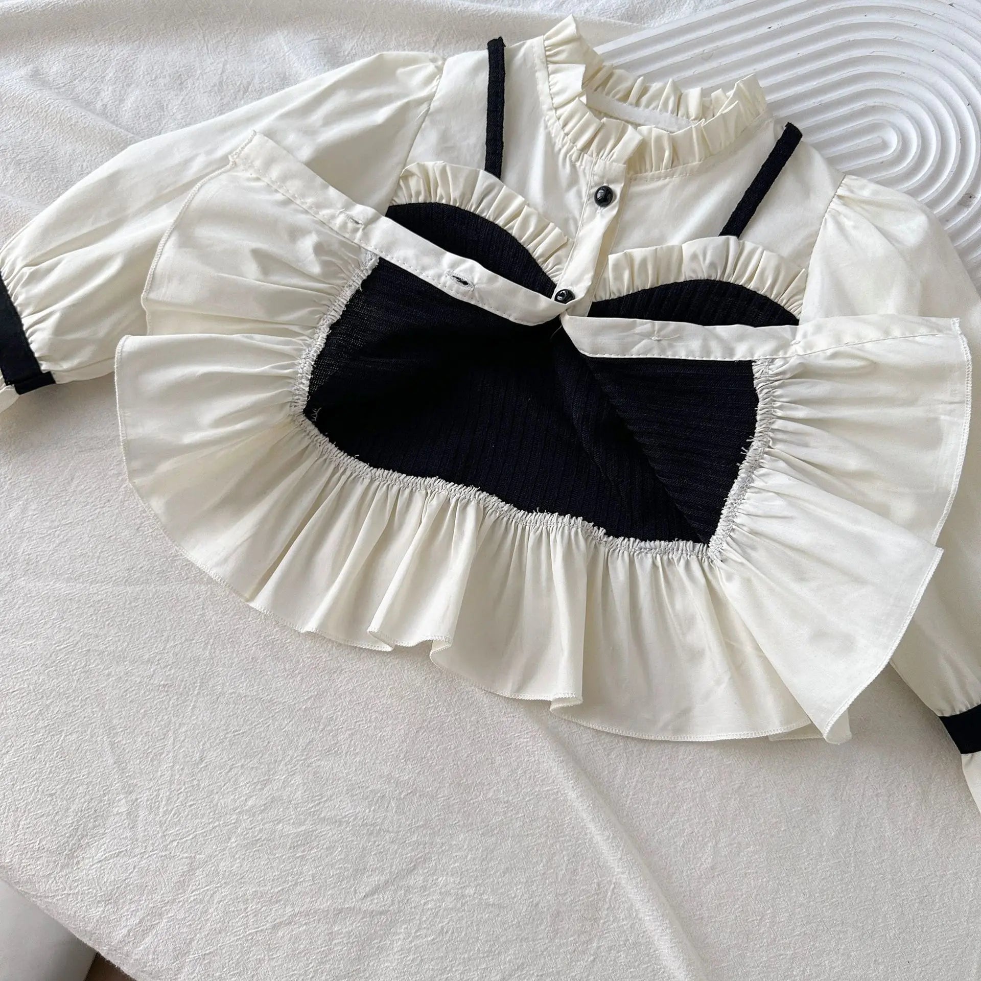 Ensemble Fille Chemise et Pantalon Évasé