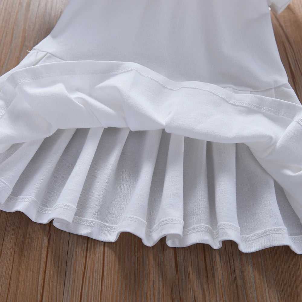 Robe Jaune Été en Coton pour Fille
