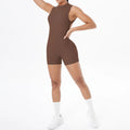 Combinaison Yoga Sans Manches Dos Nu Femme
