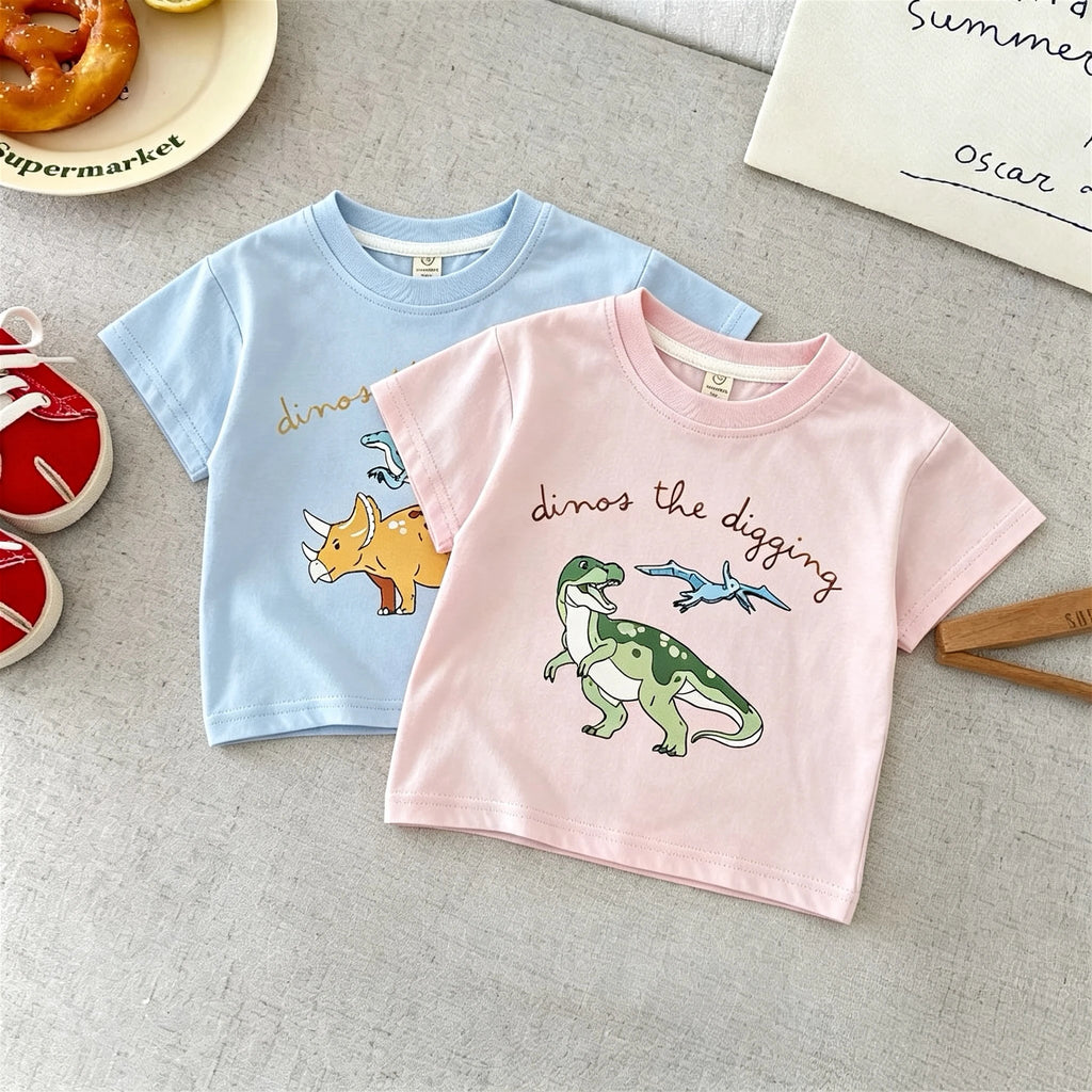 T-shirt Enfant Dinosaure Coton