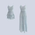 Ensemble Crop Top Dentelle et Jupe Bouffante
