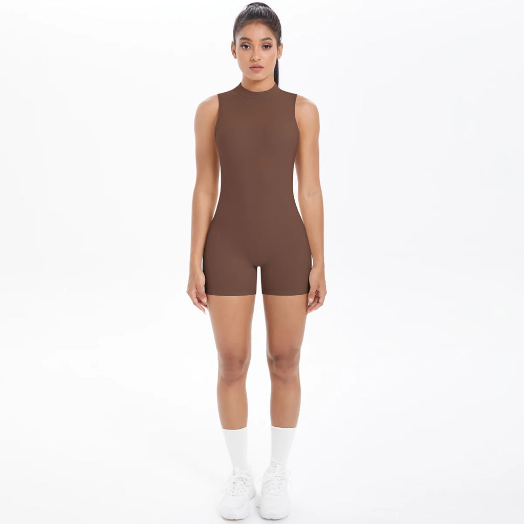 Combinaison Yoga Sans Manches Dos Nu Femme