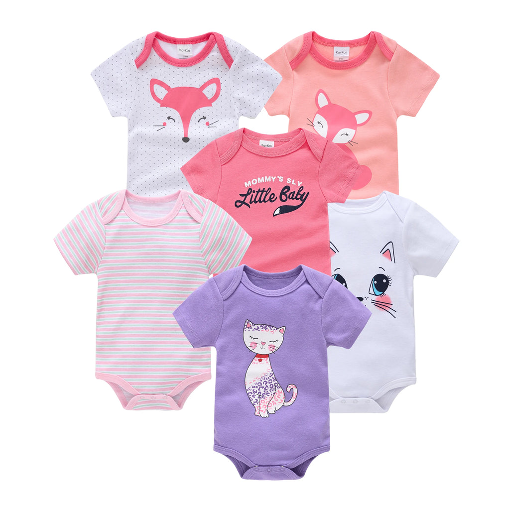 Lot Bodys Bébé Fille Coton Floral