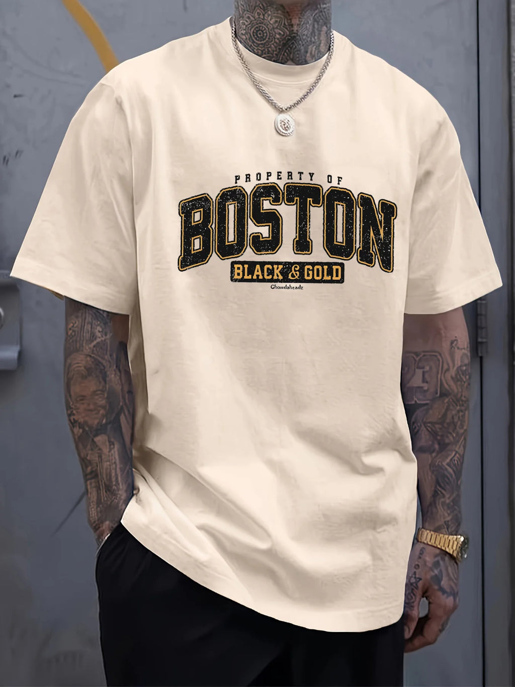 T-Shirt Homme Coton Imprimé Casual