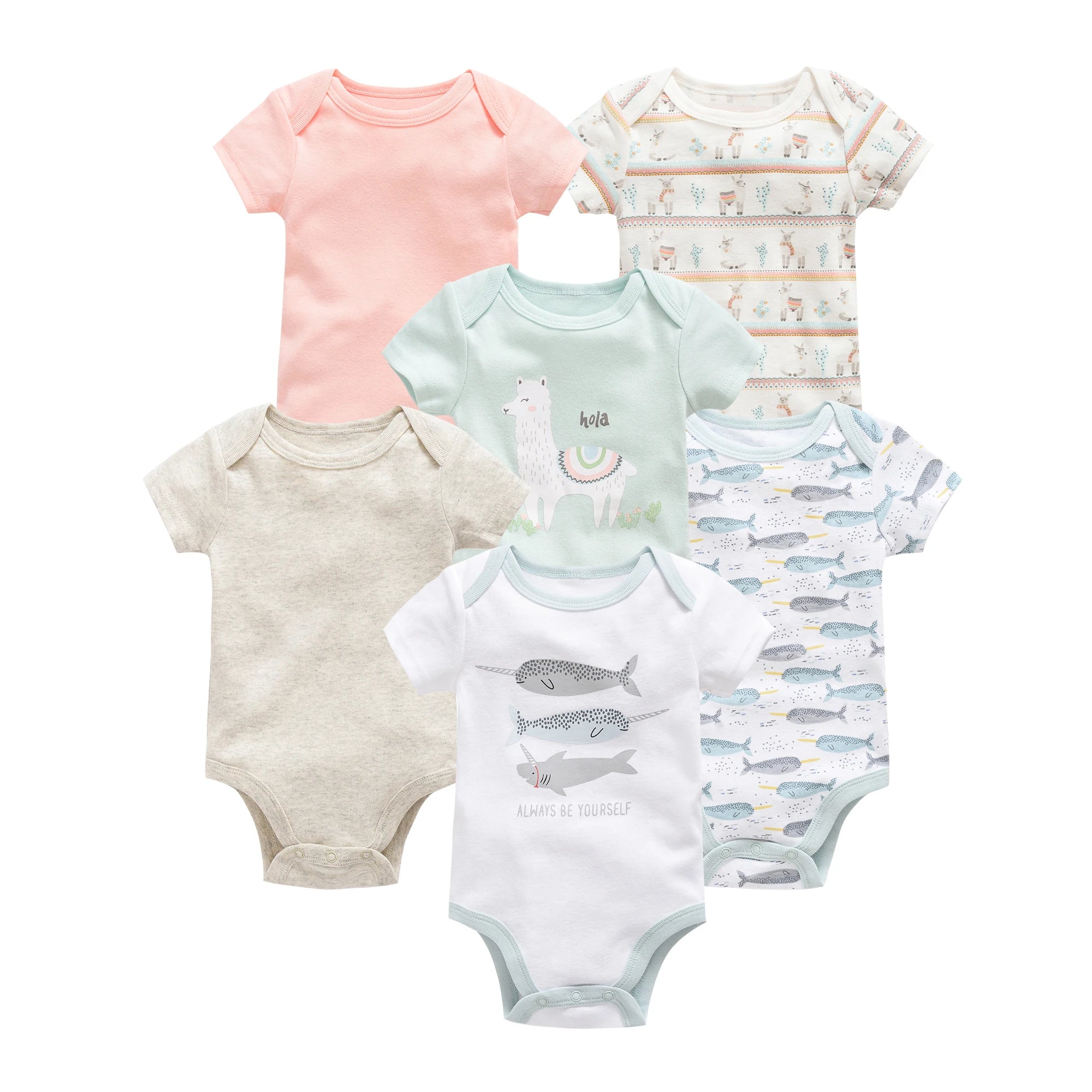 Lot Bodys Bébé Fille Coton Floral