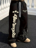 Sweatpants Y2K Étoiles & Flammes Taille Haute