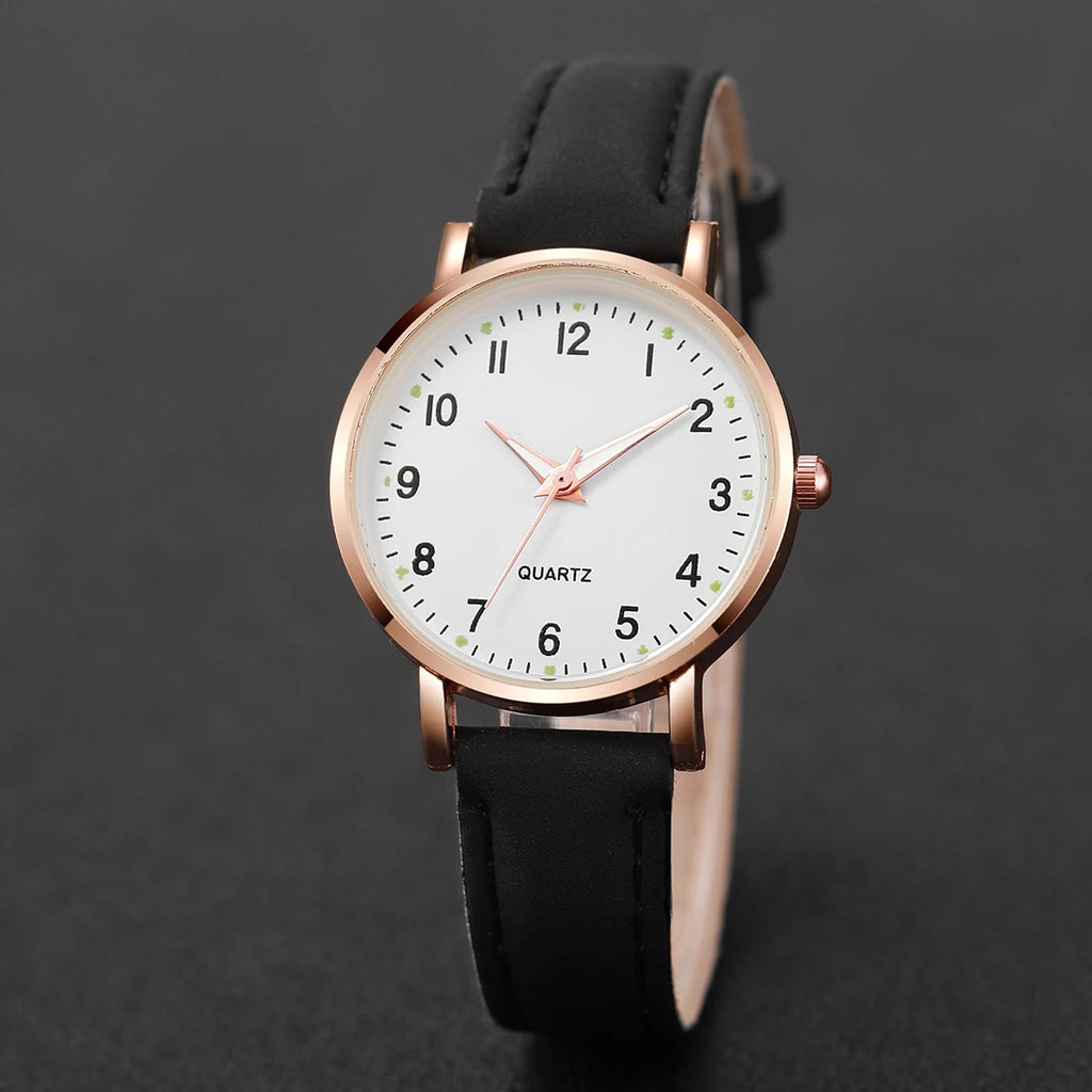 Ensemble Montre Femme Cadran Arabe et Bracelets