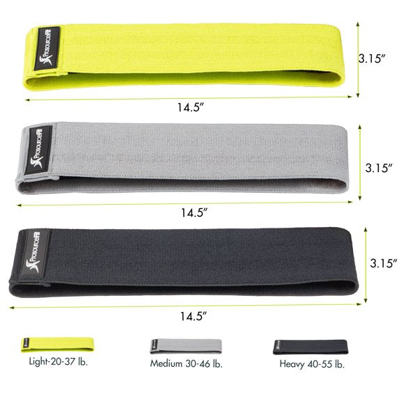 Bandes de résistance en tissu - utilisation jambes